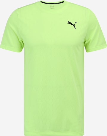 PUMA - Camiseta funcional en amarillo: frente