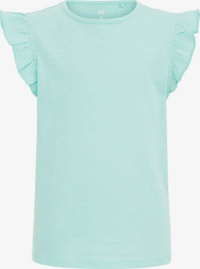 WE Fashion T-Shirt en bleu pastel, Vue avec produit