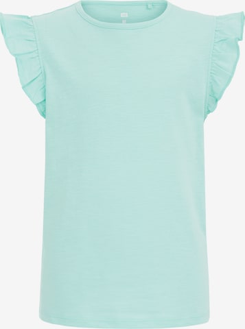 T-Shirt WE Fashion en bleu : devant