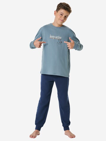 SCHIESSER Nachtkledij in Blauw: voorkant