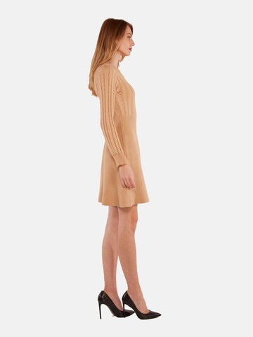 TOOche Strickkleid in Braun