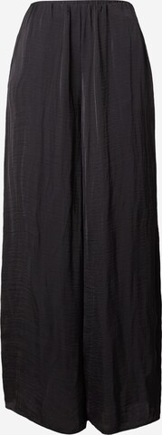 Gina Tricot Wide leg Broek in Zwart: voorkant