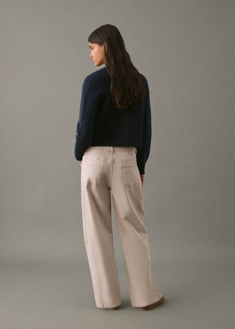 MANGO TEEN Loose fit Jeans in Beige