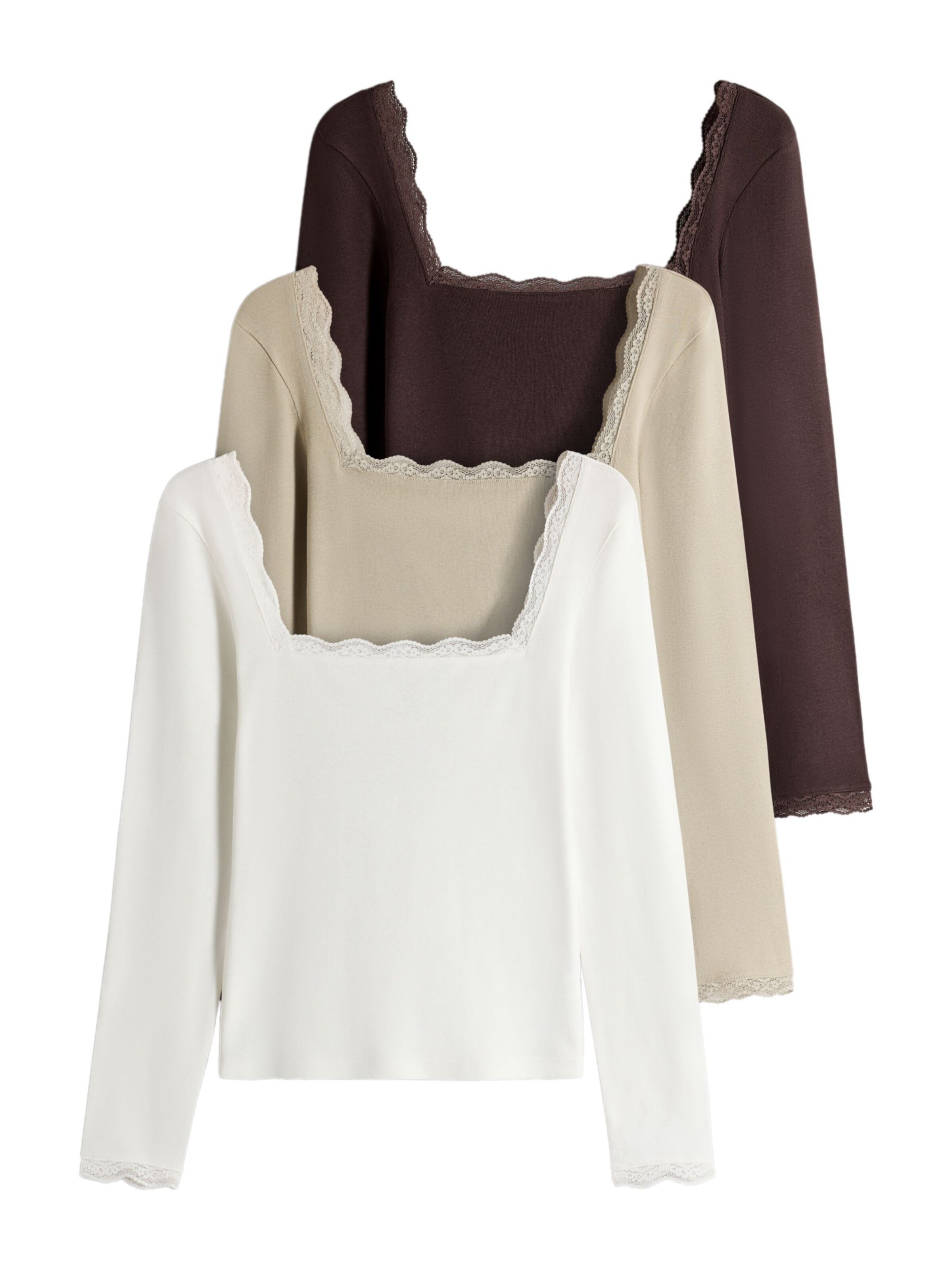 Maglietta di The Set in beige: frontale