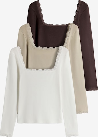 Maglietta di The Set in beige: frontale