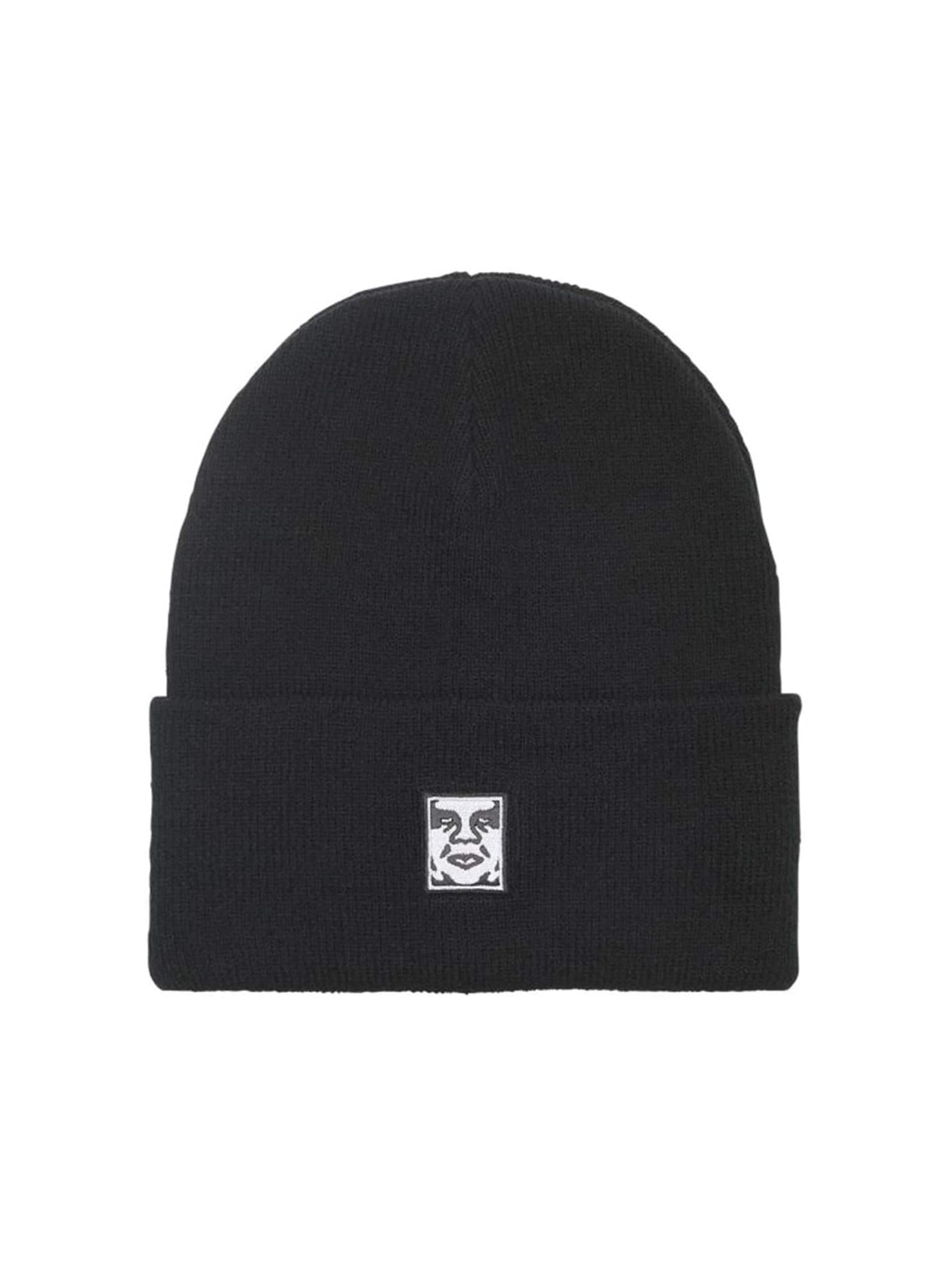 Obey Beanie 'Icon Patch Beanie Black' in Black: front