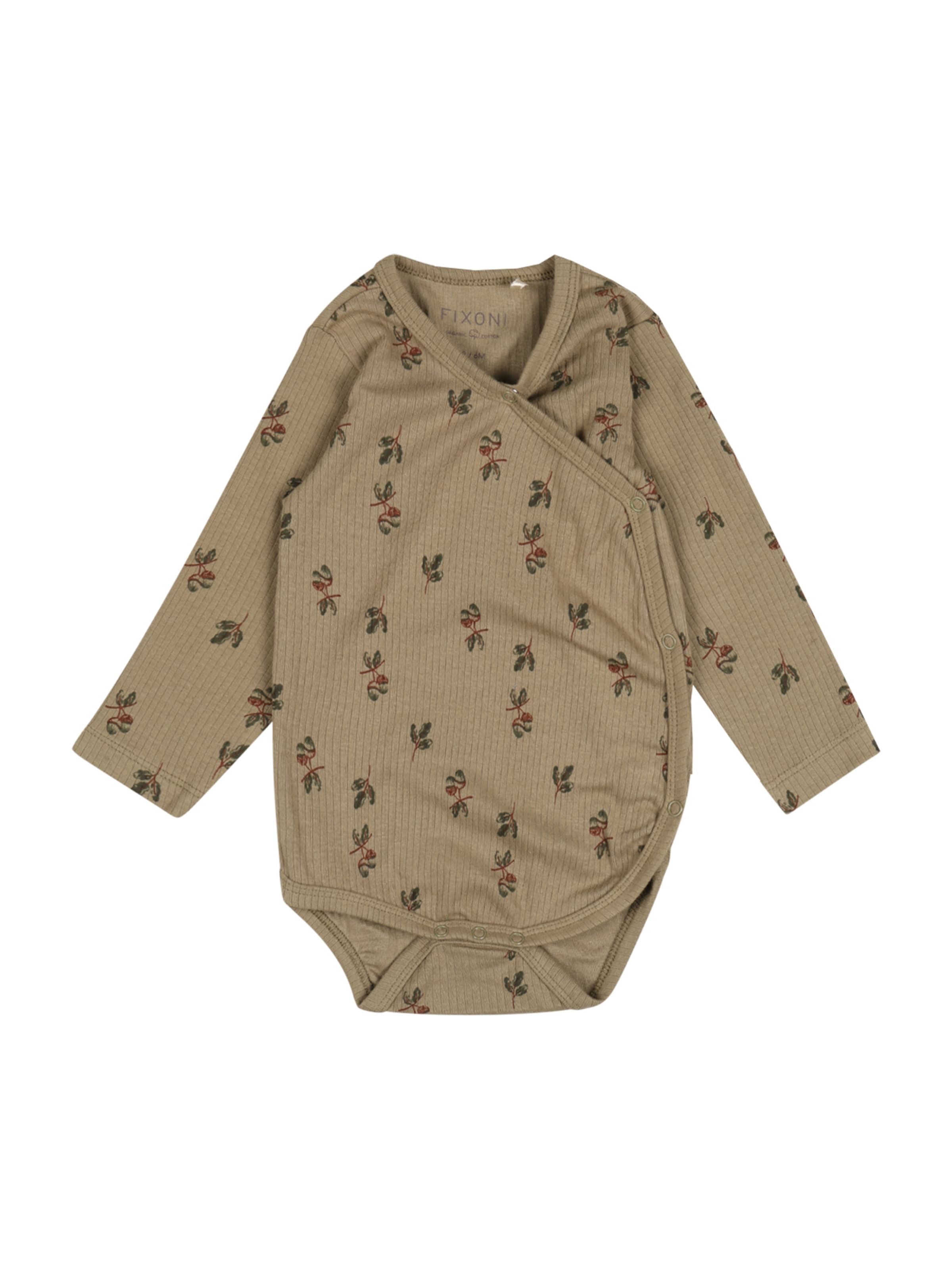 Tutina / body per bambino di Fixoni in verde: frontale