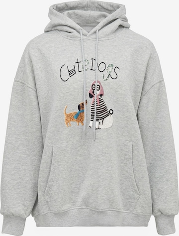 Sweat-shirt MYMO en gris : devant