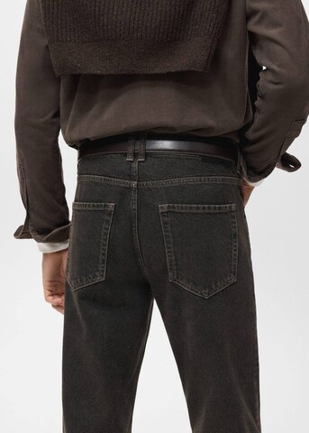 MANGO MAN Tapered Jeans 'Lori' in Brown