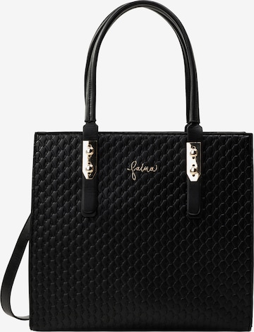 faina Shopper in Black: front