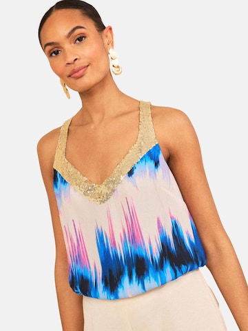 love & roses Top in Beige: voorkant