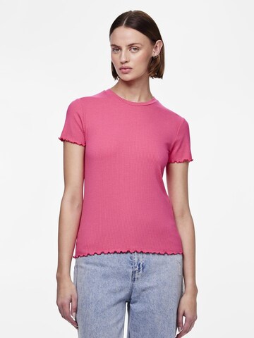 T-shirt 'NICCA' PIECES en rose : devant