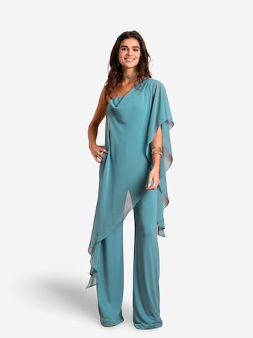 THE-ARE - Jumpsuit en azul: frente
