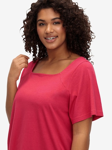 SHEEGO T-shirt i rosa