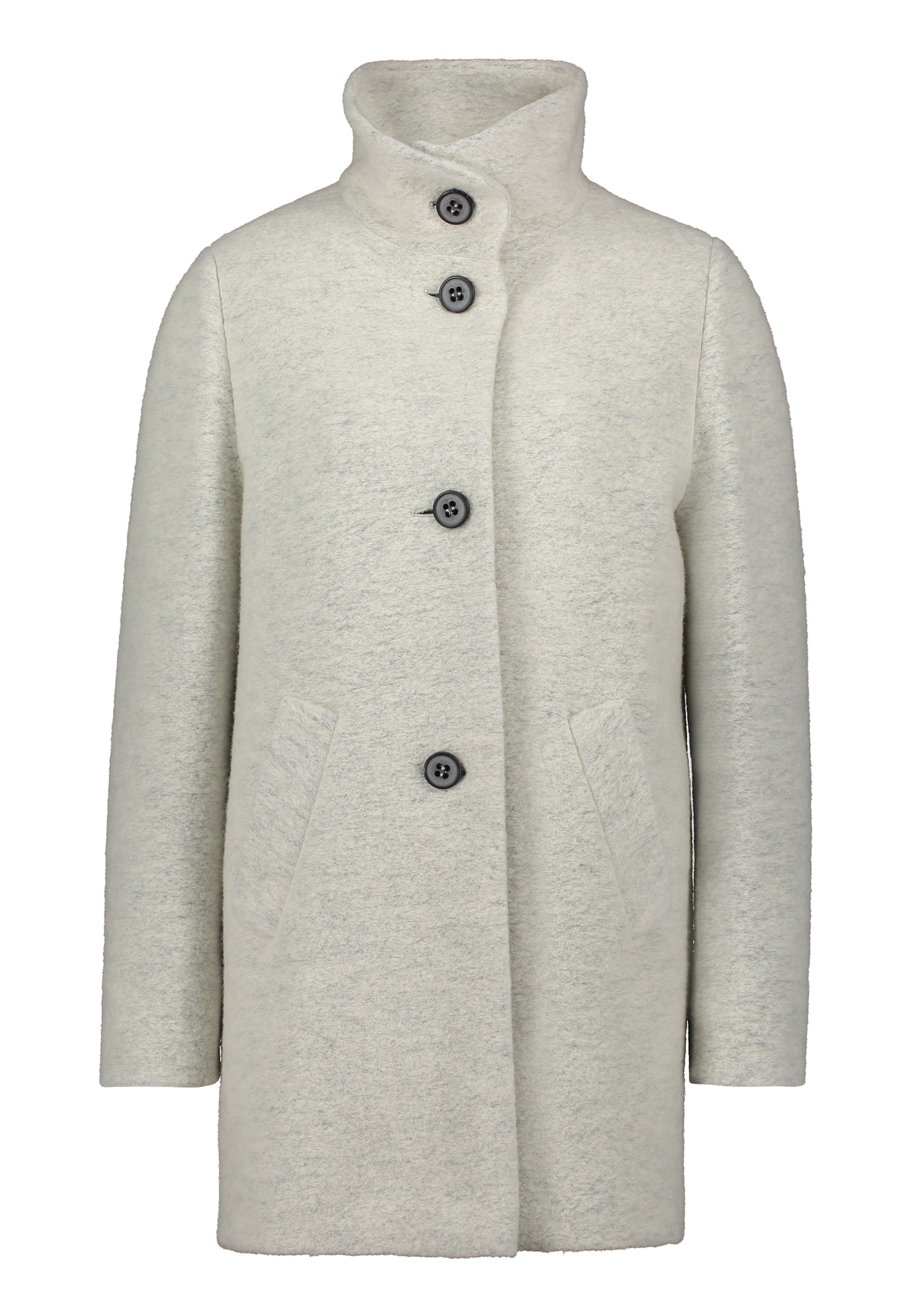 Amber & June Between-seasons coat in Grey: front