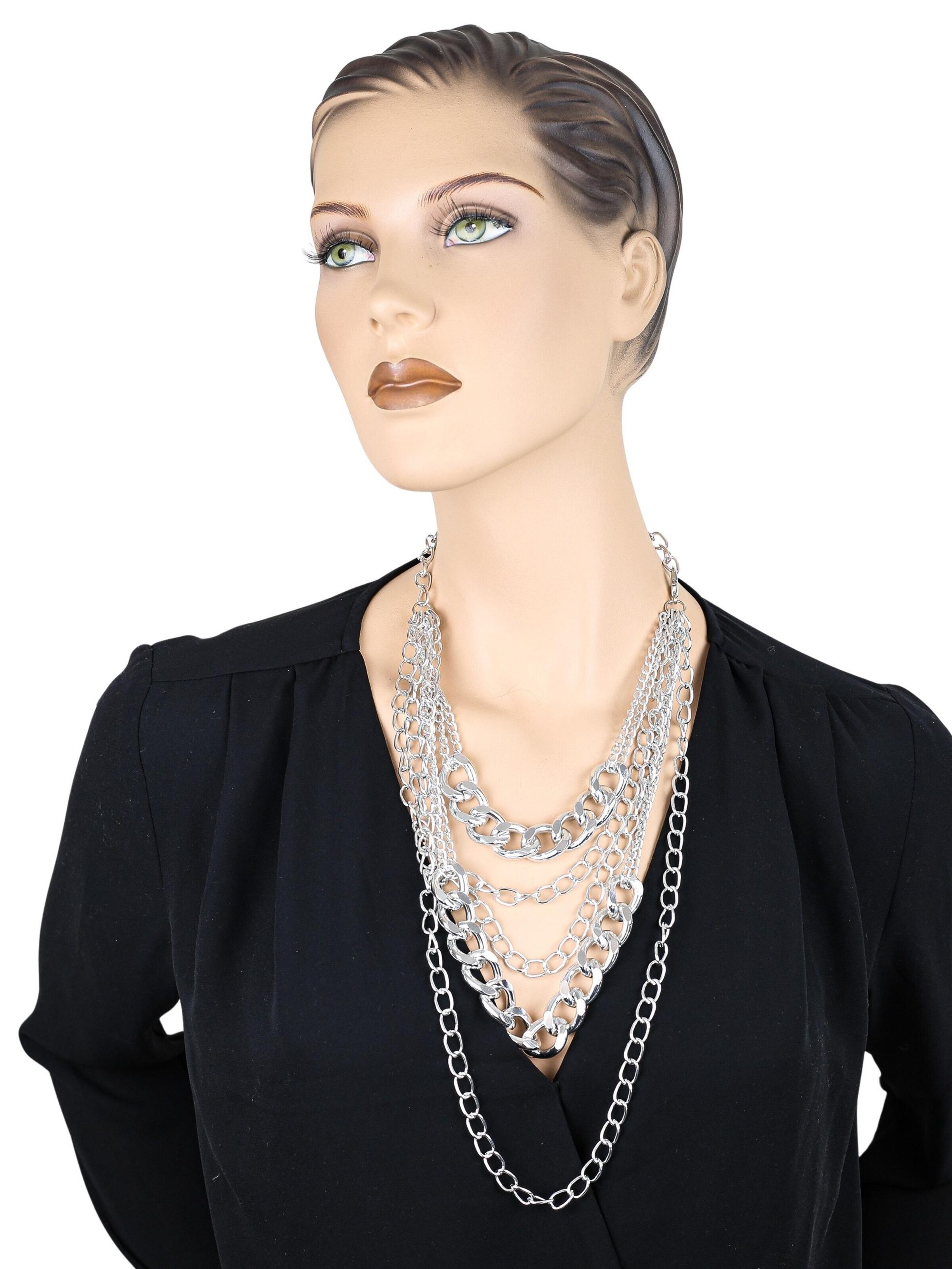 COLLEZIONE ALESSANDRO Necklace 'Luxe' in Silver
