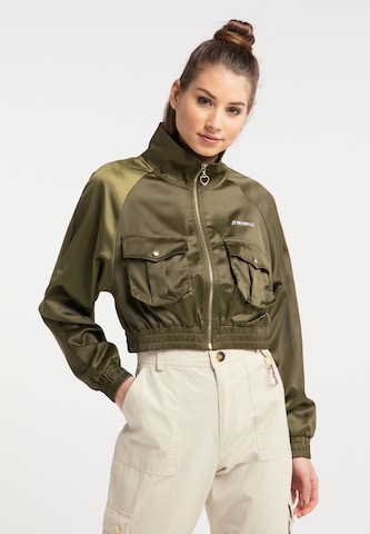 MYMO Between-season jacket in Green: front