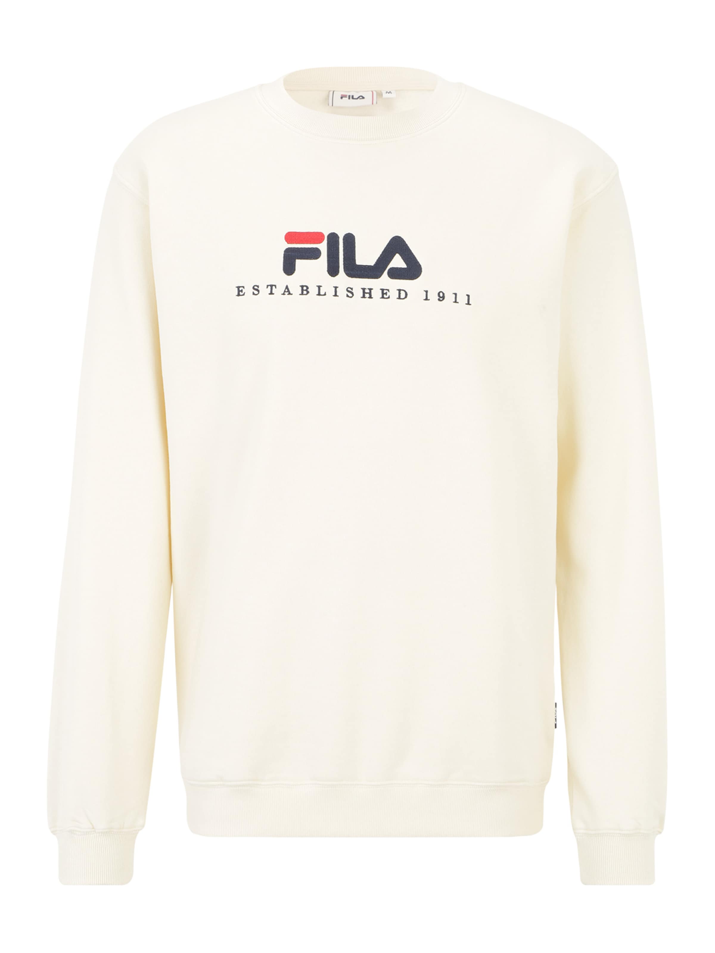 FILA Μπλούζα φούτερ σε λευκό: μπροστά