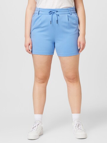 ONLY Carmakoma Regular Shorts 'Goldtrash Easy' in Blau: predná strana