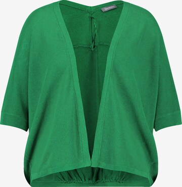 SAMOON Knit Cardigan in Green: front