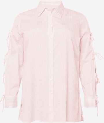 Camicia da donna 'FEBO' di Persona by Marina Rinaldi in rosa: frontale