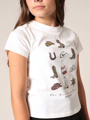 T-Shirt 'TEXAS' Deeluxe en blanc
