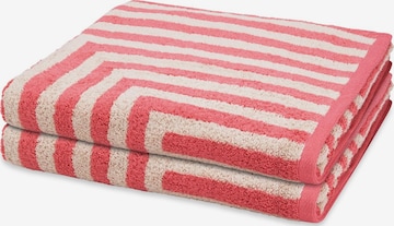 ROSS Towel 'Grafik' in Red: front