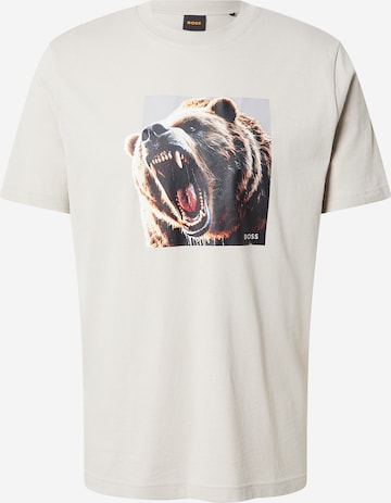 T-Shirt 'Dobermann' BOSS en gris : devant