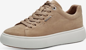 TAMARIS Låg sneaker i beige: framsida