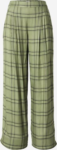 ROXYWide Leg/ Široke nogavice Hlače 'GREAT INFLUENCE' - zelena boja: prednji dio