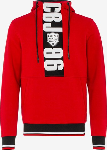 CIPO & BAXX Sweatshirt in Rood: voorkant