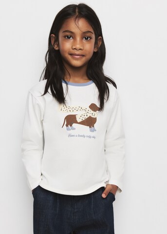 MANGO KIDS Shirt 'PERRO' in Wit: voorkant