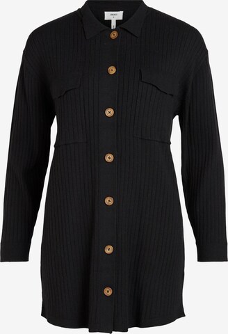 OBJECT Плетена жилетка 'Noelle' в черно: отпред