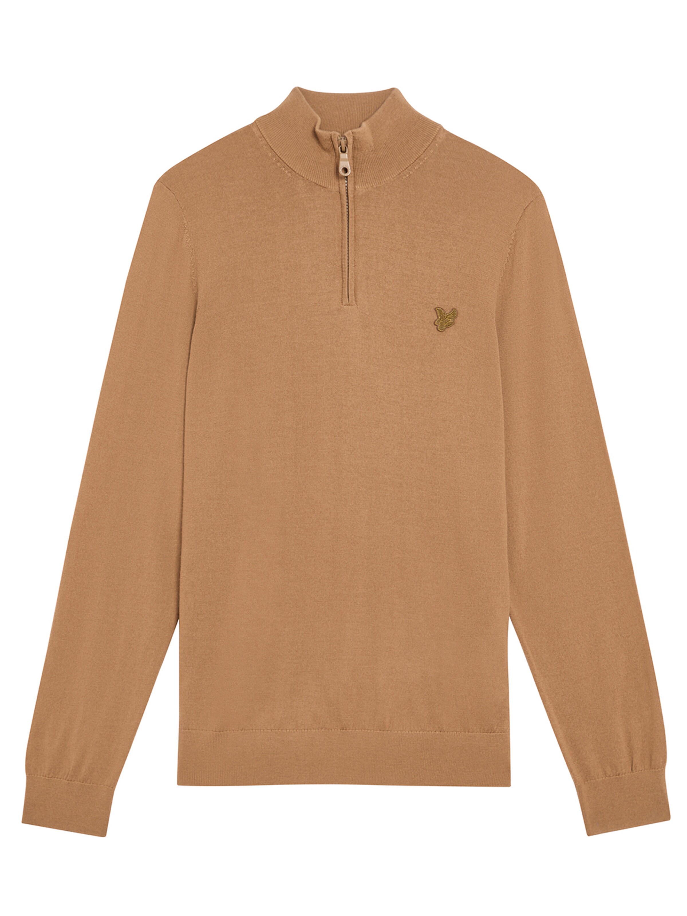 Lyle & Scott Trui 'Tonal Eagle' in Beige: voorkant