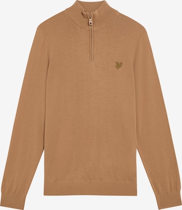 Lyle & Scott Trui 'Tonal Eagle' in Beige: voorkant