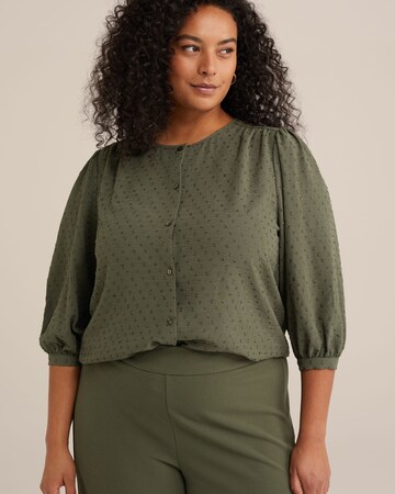 Chemisier WE Fashion en vert : devant