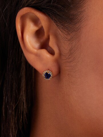 Boucles d'oreilles 'Vintage' Lucardi en bleu : devant
