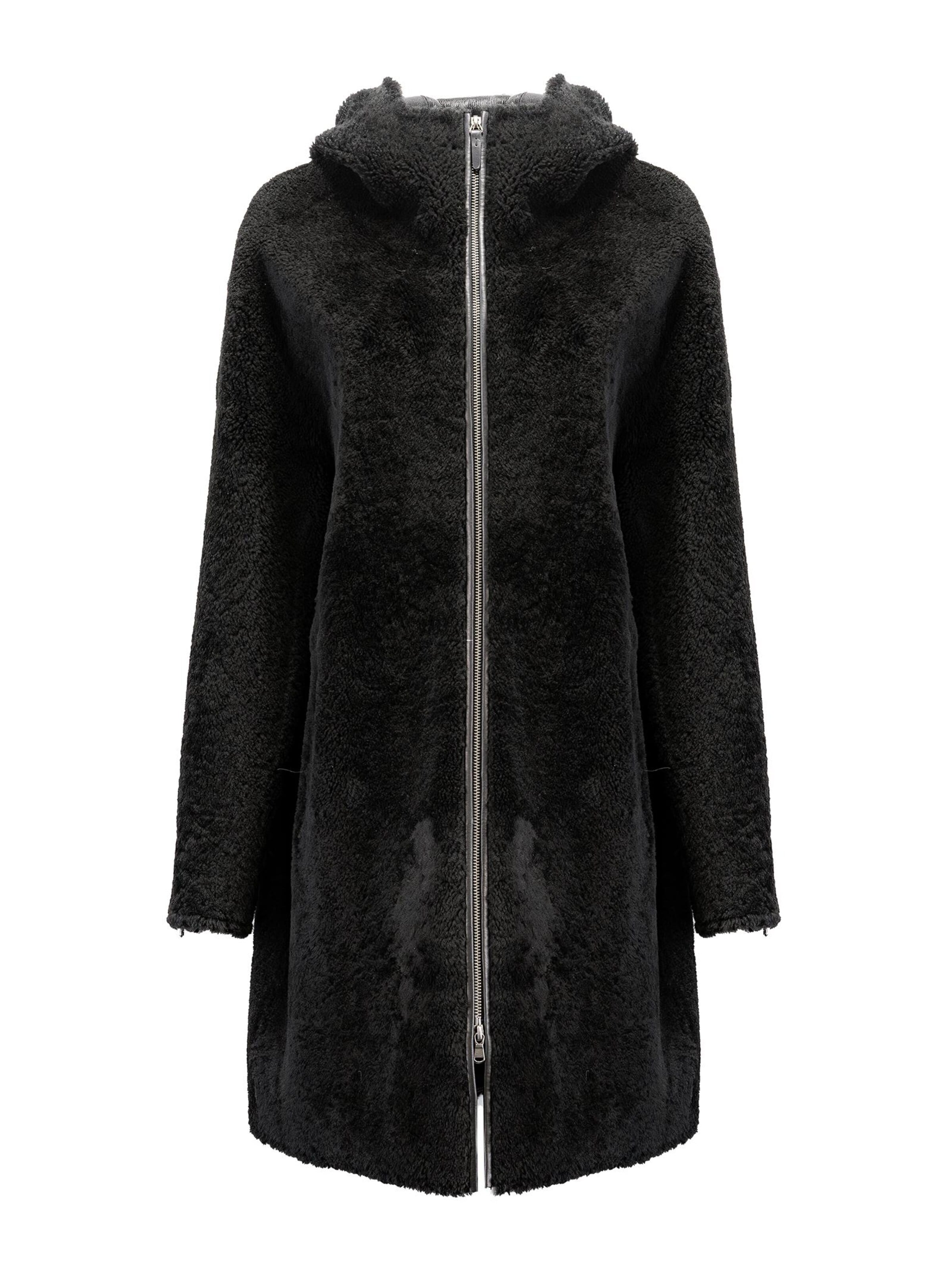 VESPUCCI BY VSP Winter Coat 'Juliane' in Black: front