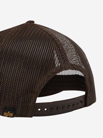 Cappello da baseball di ALPHA INDUSTRIES in marrone