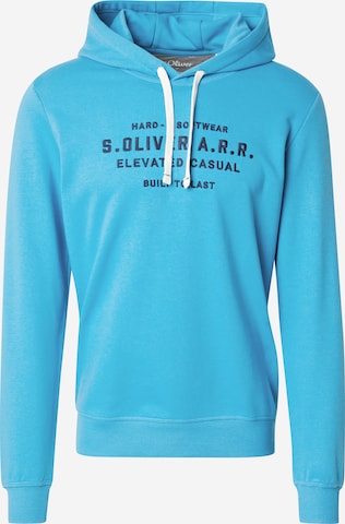 Sweat-shirt s.Oliver en bleu : devant