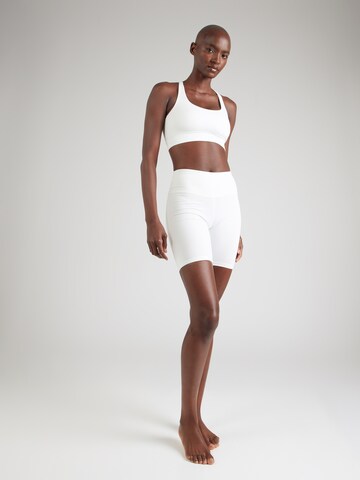 Hey Honey Skinny Sports trousers 'Biker Blanc' in White