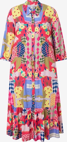 Ulla Popken Dress in Pink: front