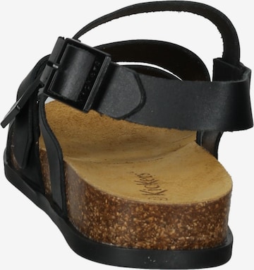 Kickers Strap Sandals in Black