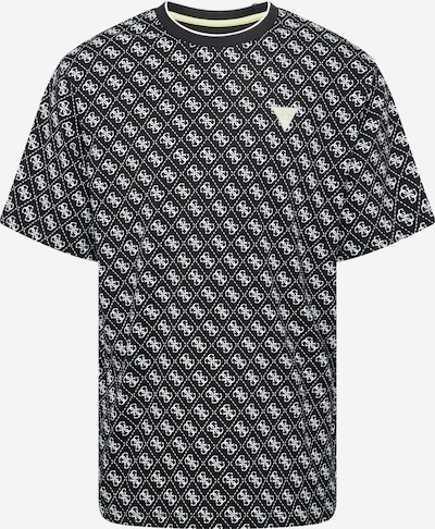 GUESS T-Shirt fonctionnel 'JESSEN' en noir / blanc, Vue avec produit