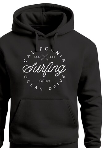 Neverless Sweatshirt 'Surfing Drive'‌‌‌‌‌‌‌‌‌ in Schwarz