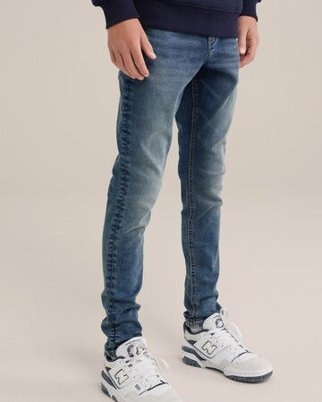 WE FashionSkinny Traperice - plava boja: prednji dio