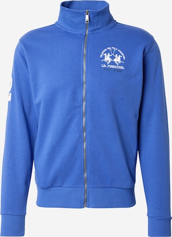 La Martina Bluza rozpinana w kolorze niebieski: przód