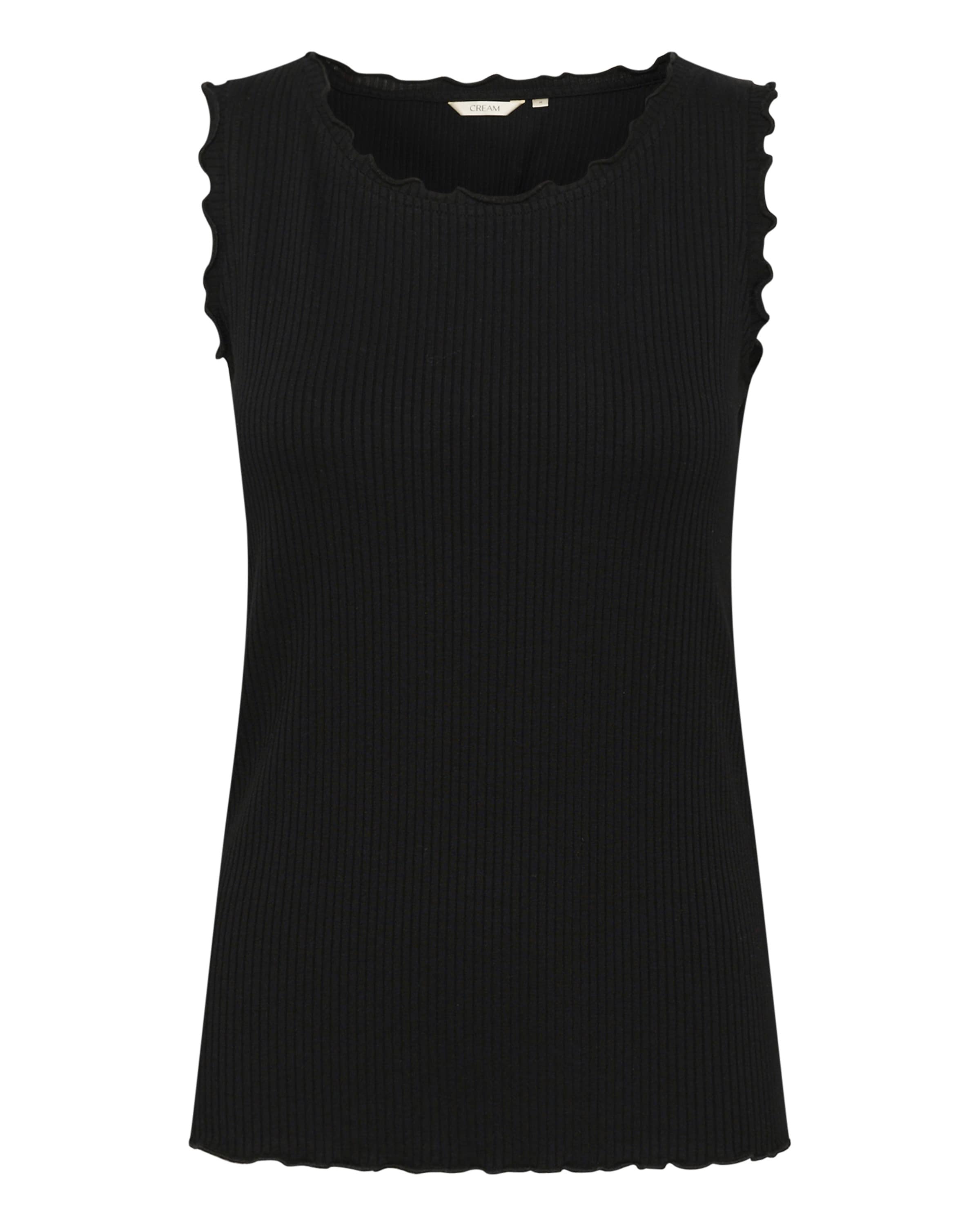 Cream Topp 'Ribba', värv must: eest vaates