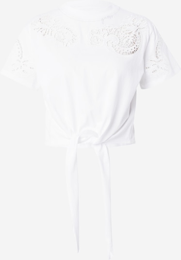 GUESS T-shirt 'Ajour' en blanc, Vue avec produit