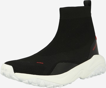 Sneaker înalt 'Hito' de la HUGO Red pe negru: față